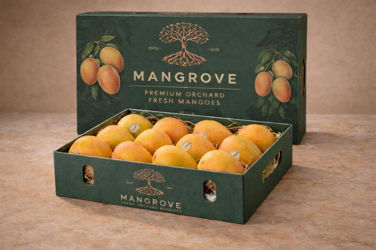 Mangrove Harvest premium mango crate